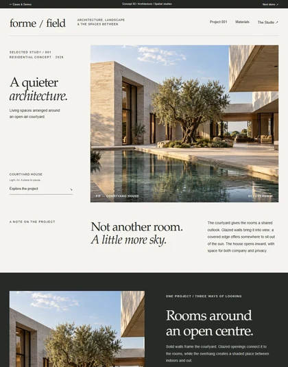 Forme & Field website preview