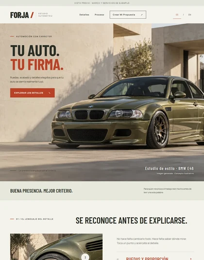 FORJA website preview
