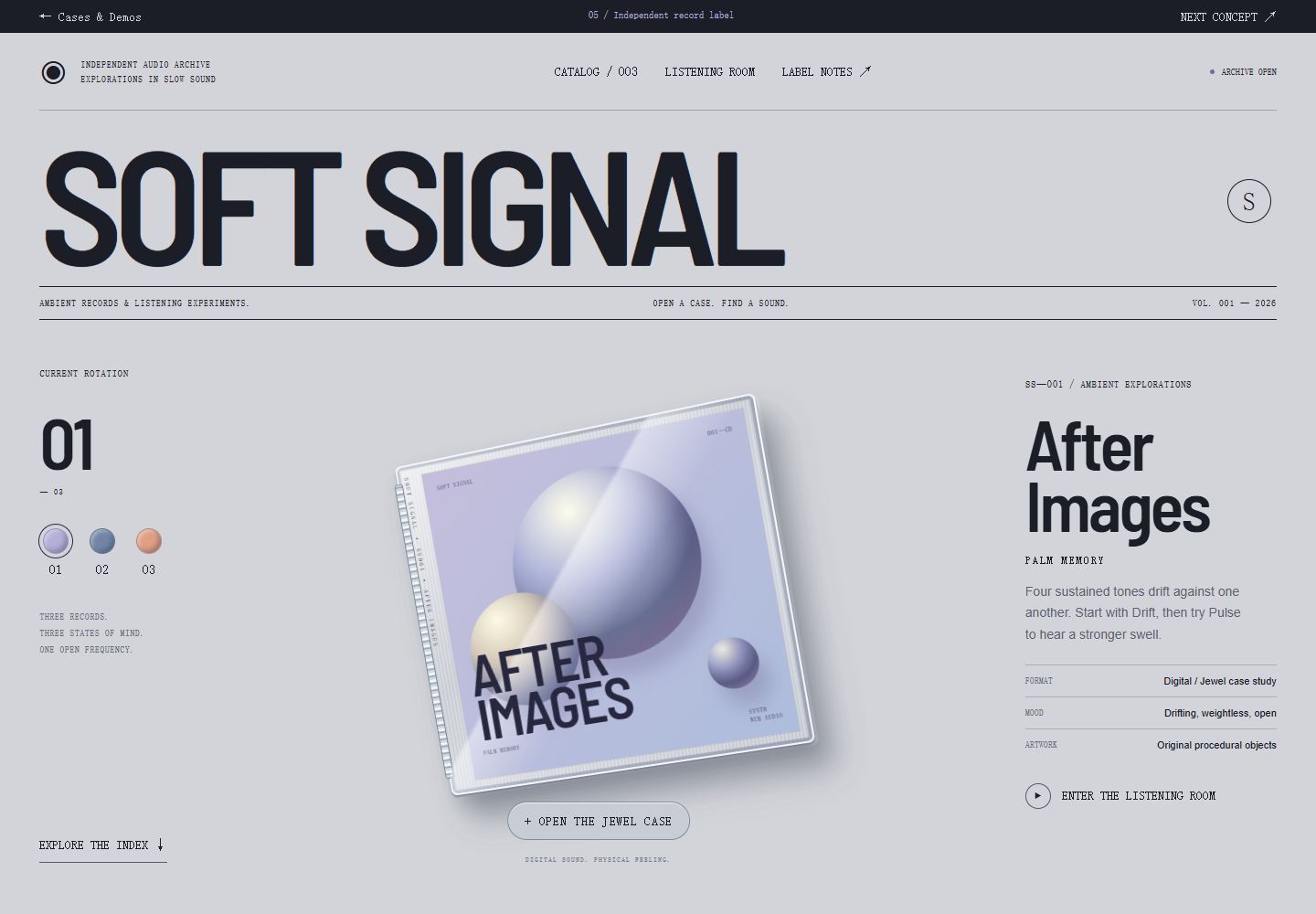 Soft Signal / Music — concept demo